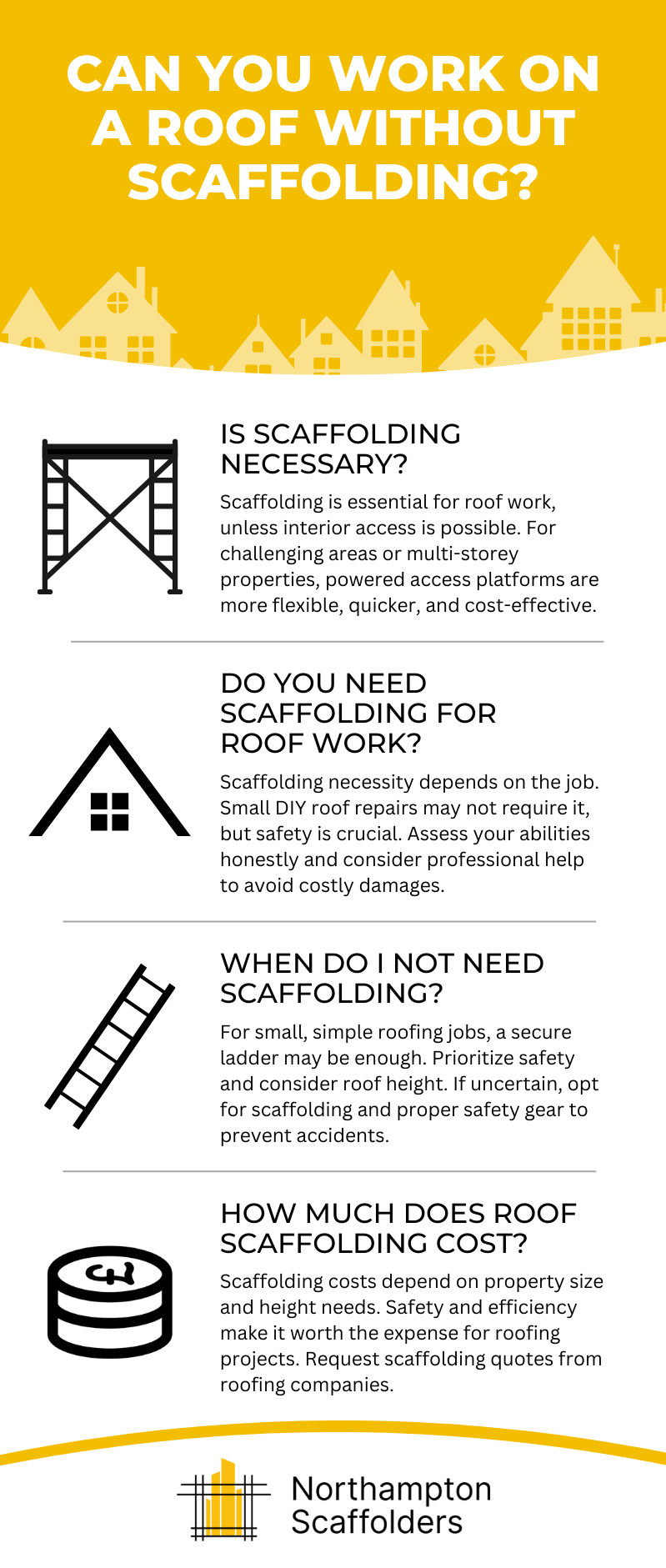 Can You Work On A Roof Without Scaffolding?